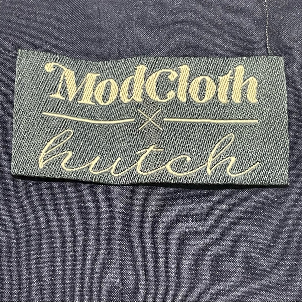 MODCLOTH x HUTCH NWOT Floral So‎ Exceptional Wide Leg Jumpsuit in Navy - Picture 7 of 8